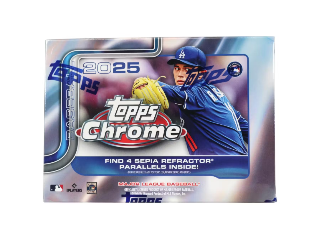 Baseball 76 | 1 2025 Topps Finest Hobby Box, 10 Topps Chrome Blasters FROM SEALED CASES